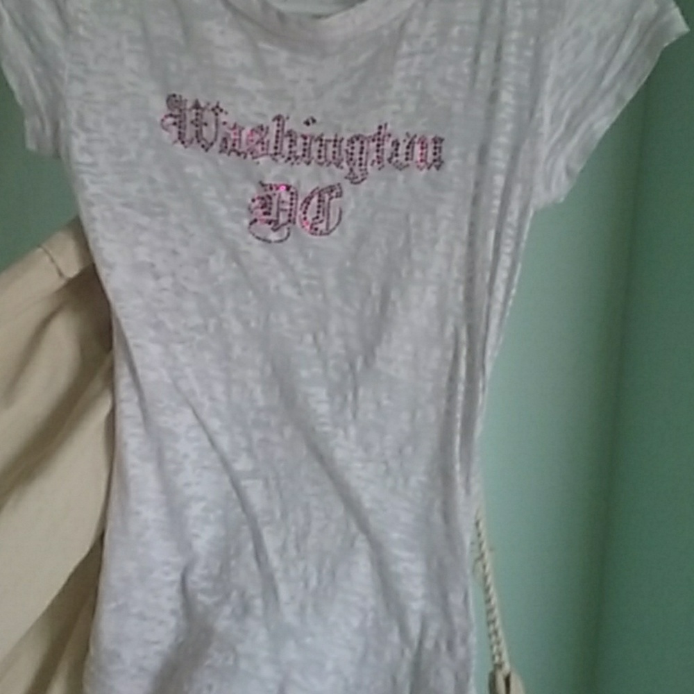 White Washington DC Tee
